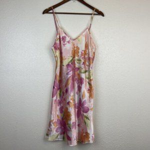 Gilligan O'Malley Women s Y2K Spring Floral Pastel Slip Dress Size Medium